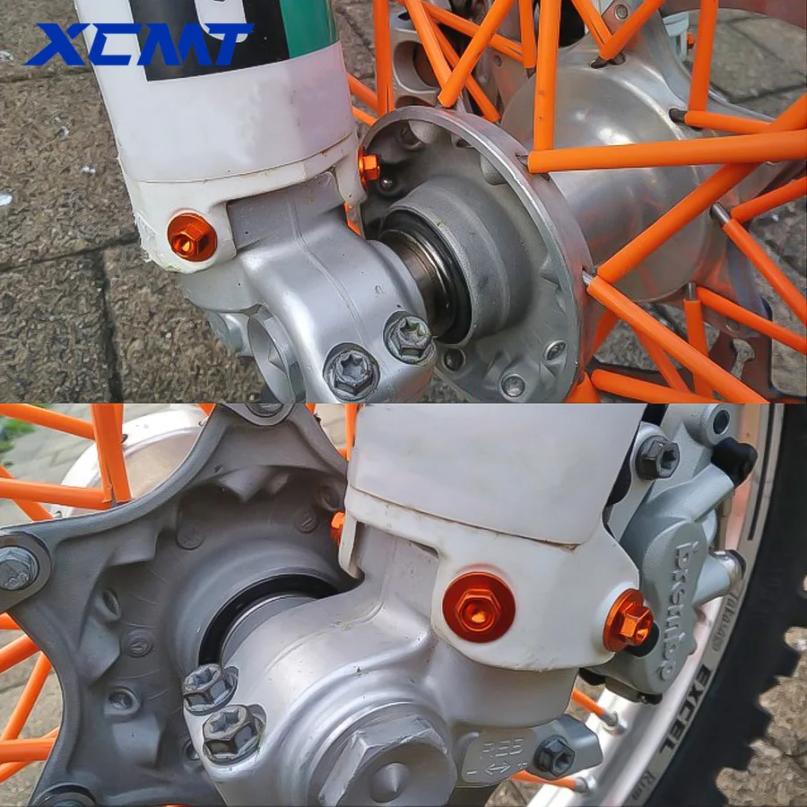 ใหม่ส้อมGuard BoltสําหรับKTM SX SXF XCF XC EXC EXCF XCW XCFW TRI 85 125 150 250 350 450 525 530 สกรูรถจักรยานยนต์ 2000-2023