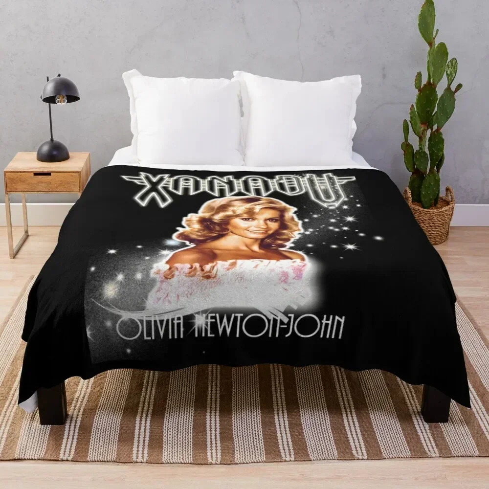 

Olivia Newton-John - Xanadu - Million Lights Dancing Classic Throw Blanket Soft Solid Color Blanket for Couch Bed