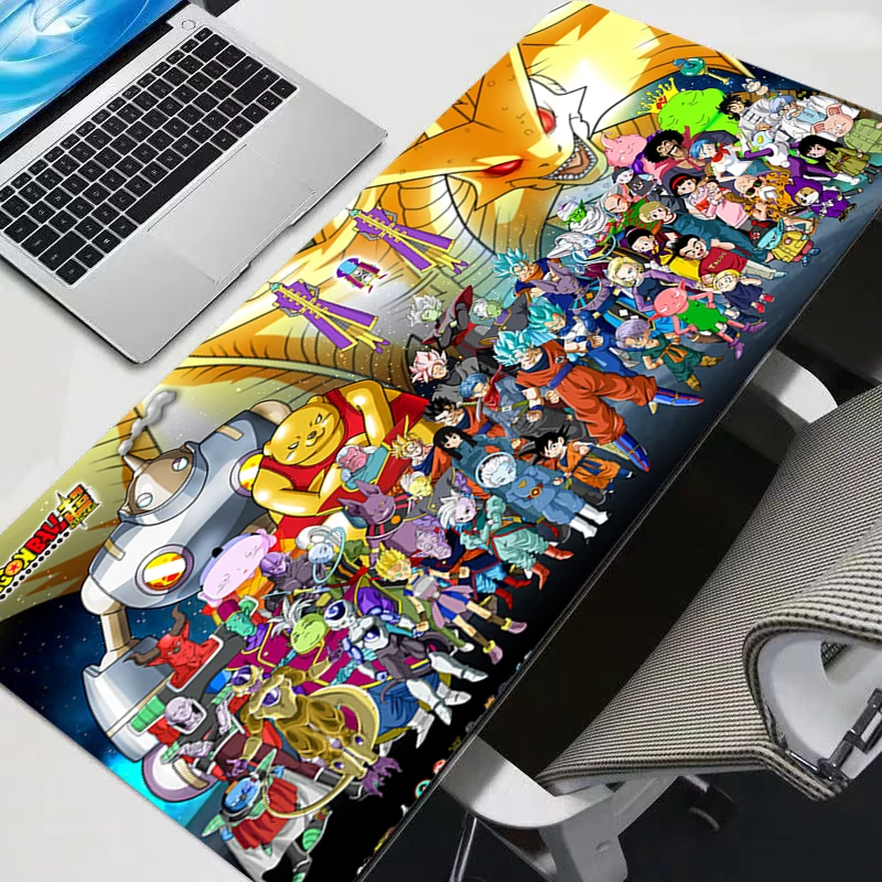 Grote E-sport DBZ muismat Glad Flexibel Rubber Gamer PC Computer Toetsenbord Voor CSGO Kawaii Dragon Ball Z Mosuepad
