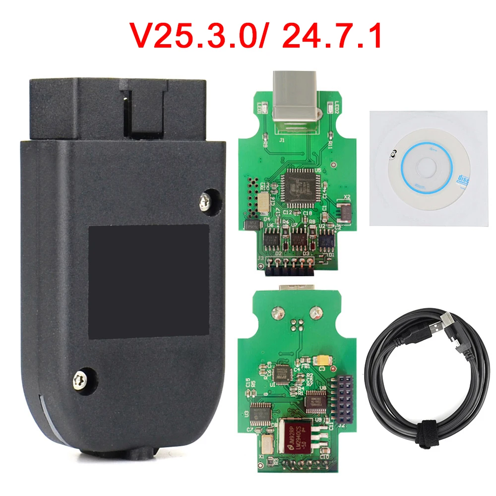 أفضل V25.3 VAG الماسح الضوئي VAG أداة VAG KKL VAG COM كابل obd2 كابل التشخيص متعدد اللغات obd2 الماسح الضوئي عرافة V2 VAGCOM ﻿