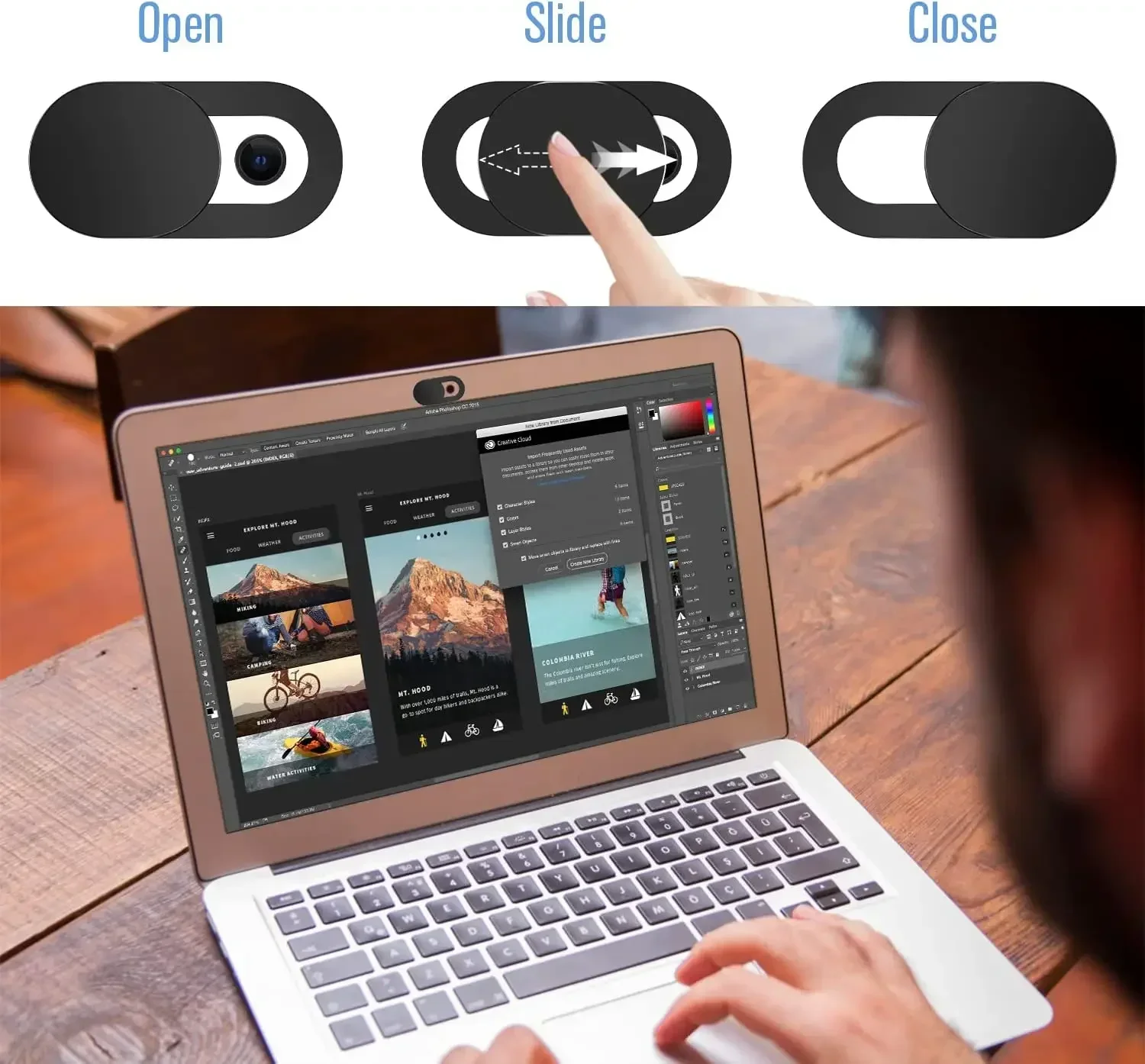 Webcam Cover Laptop Camera Slider Phone Antispy For iPad Macbook Tablet Privacy Sticker Lens Occlusion Anti-Peeping Protector view 3