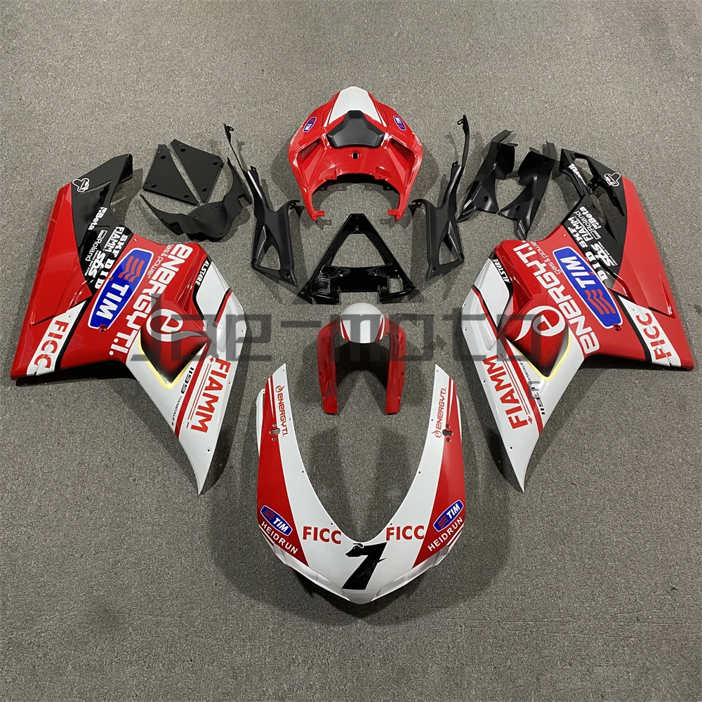 

for 848 1098 1198 2007-2009-2011-2013 Injection ABS Plastics Full Fairings Kit Mold Replace Accessories Red White Blue Y