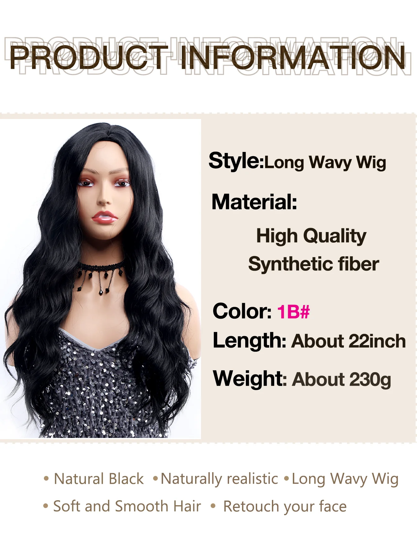 Synthetic   wig long curly hair long  big waves fluffy chemical fiber wig head cover  Cosplay  Wig Synthetic Long Colored Curl