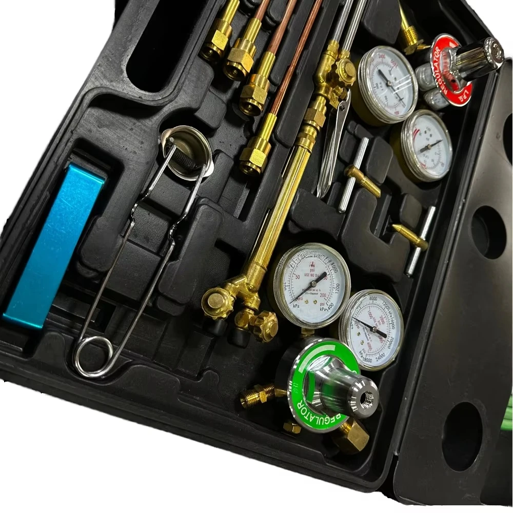 Portable Industrial Gas Welding Torch Kit for Oxygen Acetylene Propane Excellent for Cutting and Welding