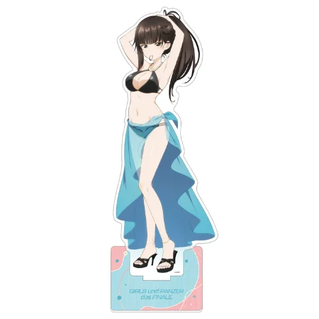 لعبة Nishi Kinuyo Darjeeling Nishizumi Miho Maho الاكريليك حامل دمية أنيمي Kathowa Anchovy نموذج لجسم لوحة تأثيري لعبة هدية