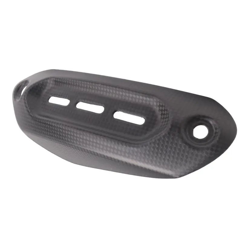 A58X-Real Carbon Fiber Motorcycle Accessories Exhaust Cover Protector Heatshield For DUCATI Hypermotard 950 939 821 RVE SP