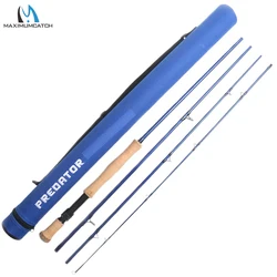 Maximumcatch Predator 9FT Saltwater Fly Fishing Rod 30T SK Carbon Fiber 8wt/9wt/10wt/12wt 4pc Fly Rod