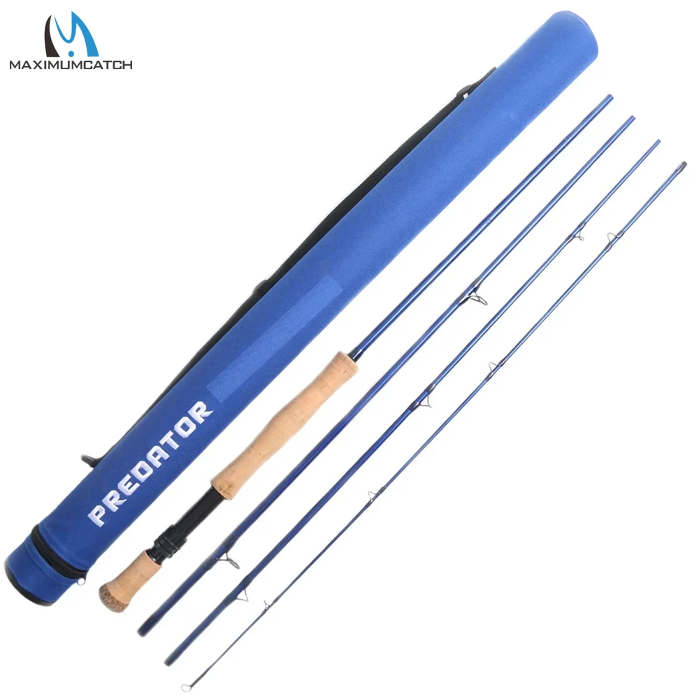 maximumcatch predator saltwater fly fishing rod 9ft fibra de carbono 30t sk 8wt 9wt 10wt 12wt pcs 01