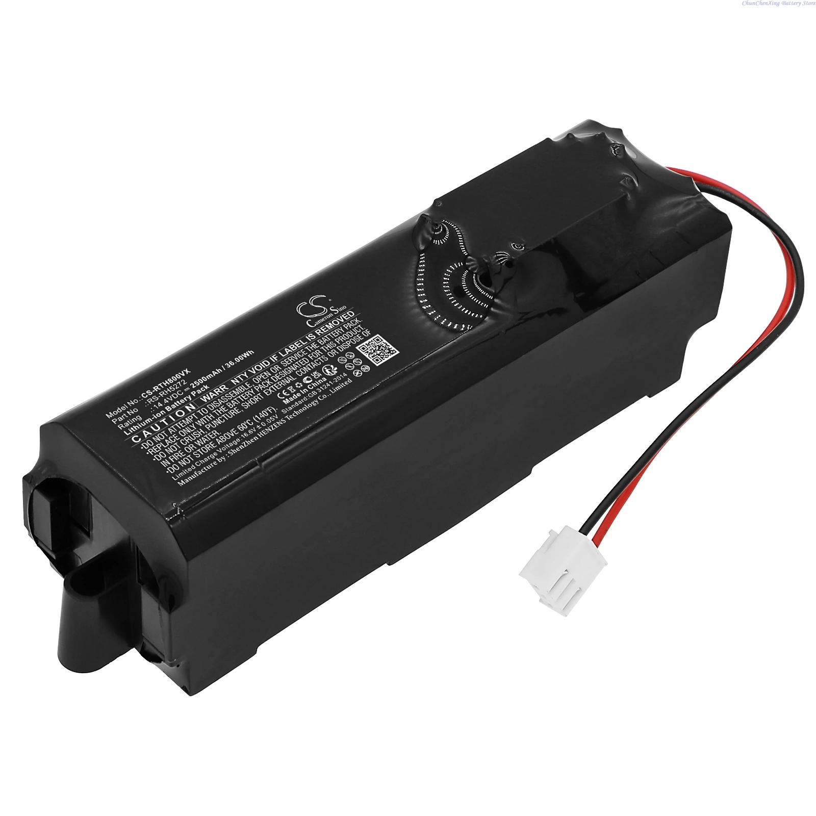 14.4V 2500mAh Replacement Battery RS-RH5272 for Rowenta Air Force Extreme RH8801WH/2D2 RH8801WH/9A0 RH8801WH/9A2 RH8837K0/9A0