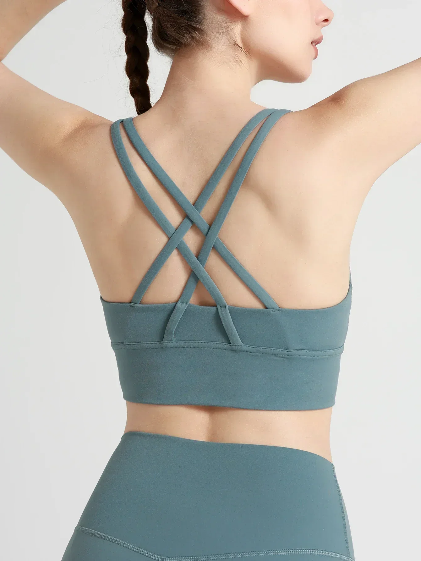 Women's Yoga Sports Bra High Intensity Sexy Cross Back Sport Vest Breathable Comfortable  Running Fitness Exercise Yoga Vest