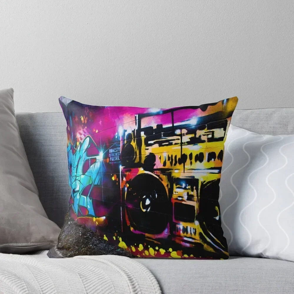 Boombox Graffiti Throw Pillow Decorative Pillow Covers For Sofa Pillow Cases christmas decorations 2025