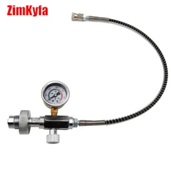 Stacja napełniania sprężonym powietrzem HPA Adapter do ładowania DIN butla do nurkowania duża butelka do małego zbiornika G5/8