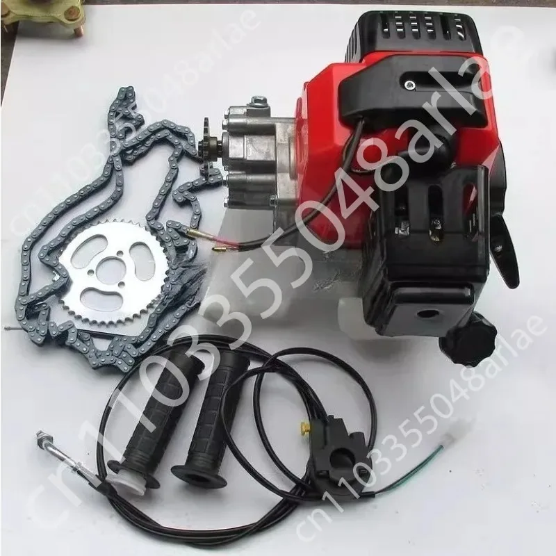 Kit de Motor a Gasolina 2 Tempos 49cc para Bicicleta, Bicicleta Motorizada DIY, Conjunto de Bicicleta Motorizada a Gasolina