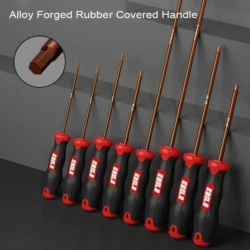 Magnetic Internal Hex Screwdriver Set Small Hex Wrench Star Tool with Extended Shank for Bicycle Repair Hex Edge Wrench Tool