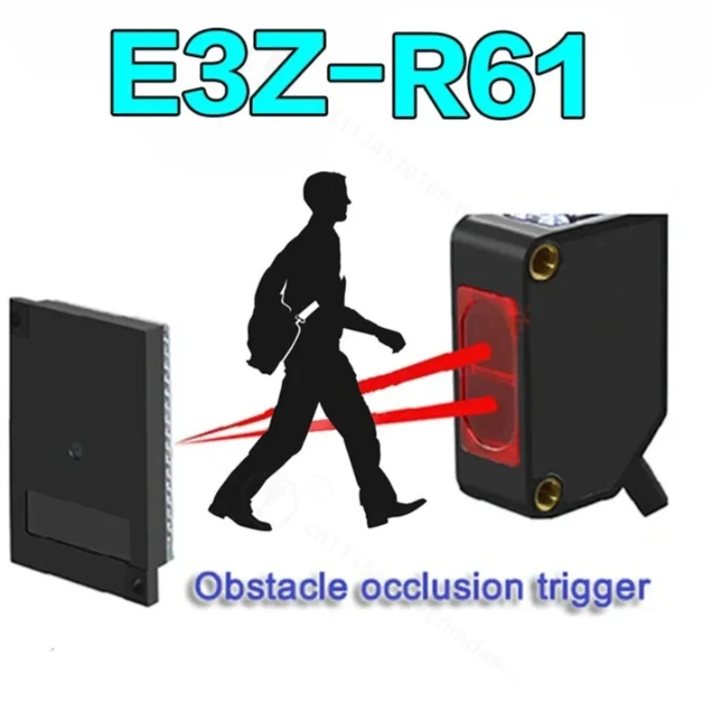 E3Z-R61 Reflective Switch NPN Photoelectric Switch DC 12~24V Diffuse Reflection Infrared Switch Diffuse Reflective Sensor