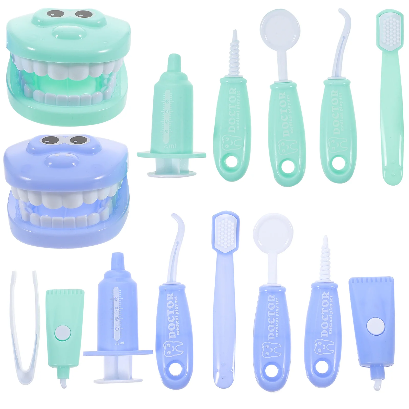 2 ensembles de jeu de simulation de dentiste pour enfants, équipement médical, jeu de rôle éducatif pour la Coordination œil-main, apprentissage précoce