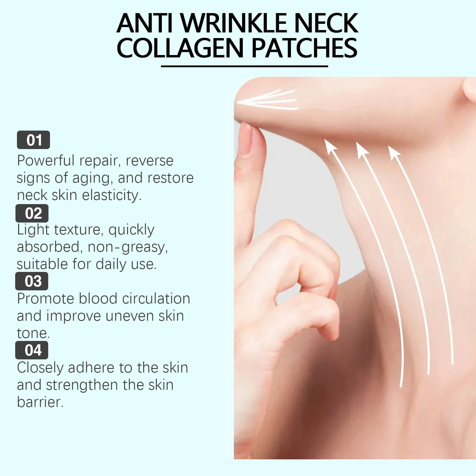5/10Pcs Collagen Neck Patch Neck Lines Remover Masks Lifting Firming Neck Skin Elastic Moisturizing Skin Care Neck Patch