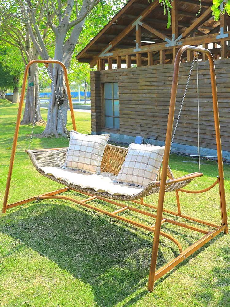 Swing Outdoor Courtyard Swing Outdoor Balcony Garden Swing Chair Hanging Chair Double Hammock