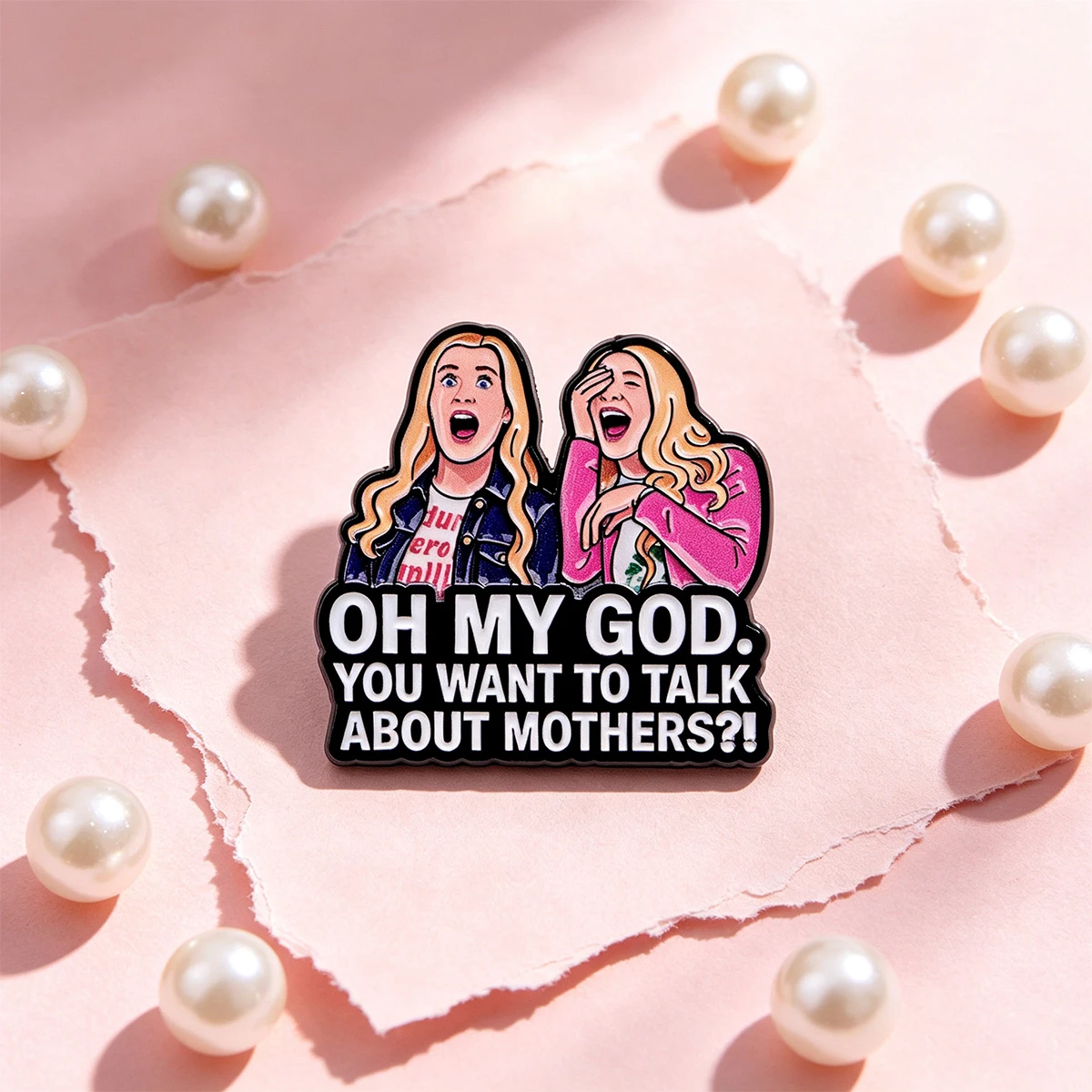 9pcs Funny Quote Enamel Pin Oh My God You Want To Talk About Mothers Brooch Badge Friendship Gift Backpack Jacket Decoration