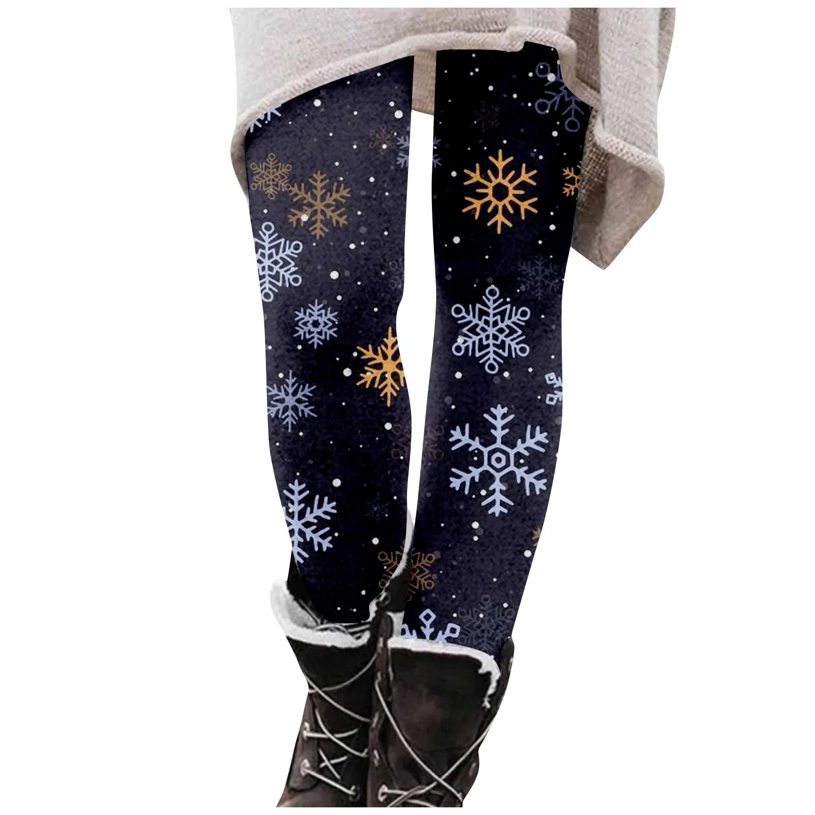 Christmas Winter Women Leggings Pants Plaid Printed Fashion Casual Long Slim Fit Stretchy High Waist Trousers Plus Size Clothing