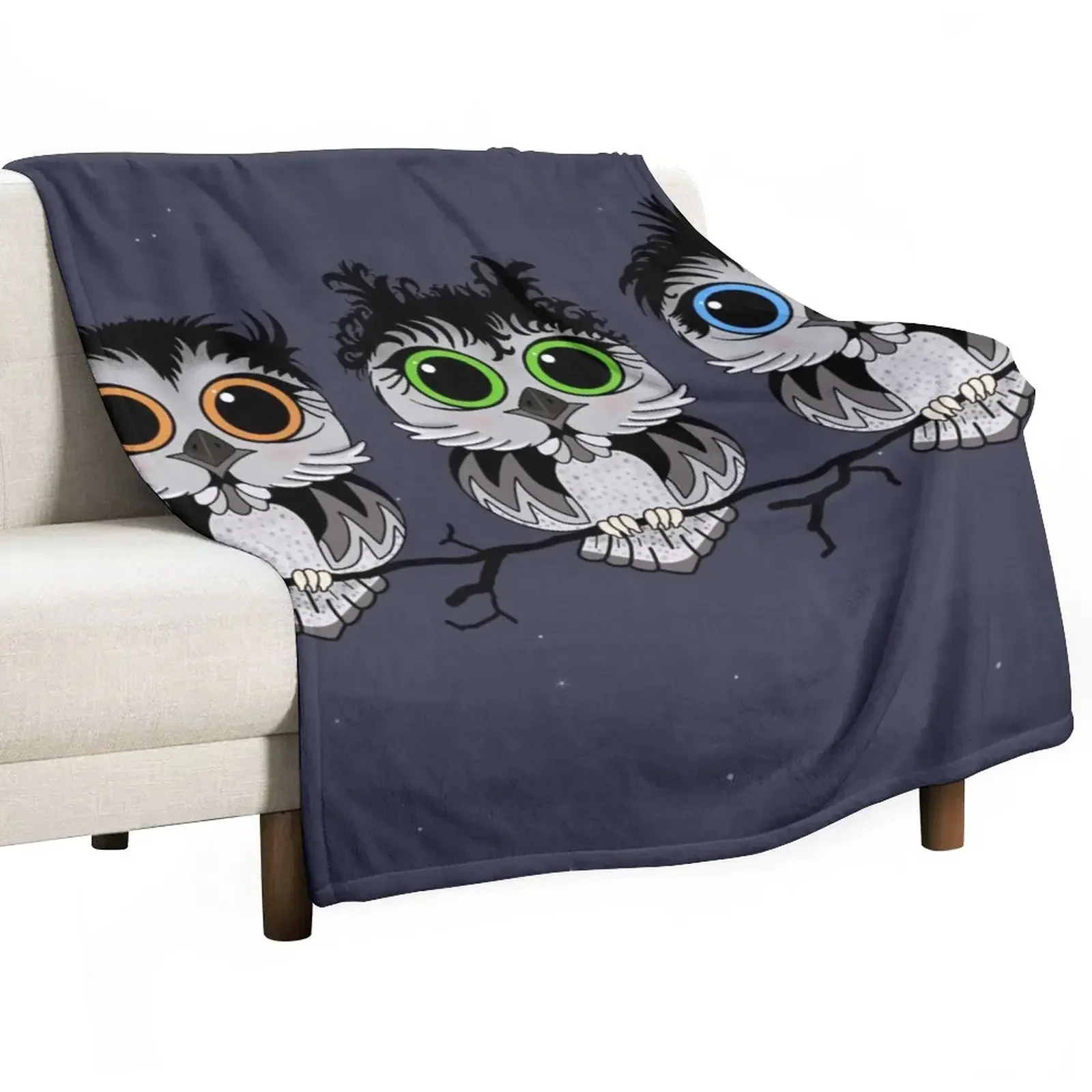 

The Three Little Owls Throw Blanket Moving Personalized Gift Blankets