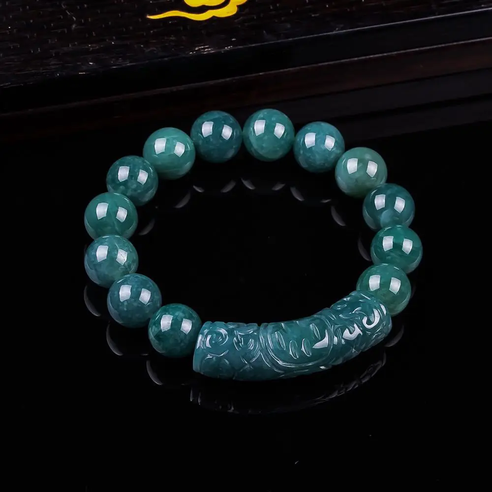 Natural genuine blue water jadeite 
