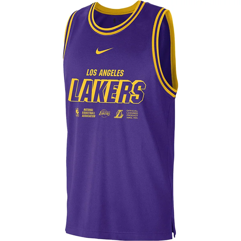 Nike Genuine Los Angeles Lakers Dri FIT NBA Men's Tank Top DR2273-504 view 5