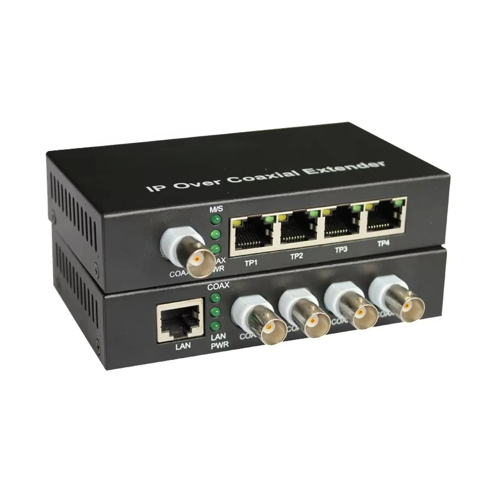 EOC Master & Slave Modem Ethernet over Coaxial C  le IP Network Fiber Optic Media Converter