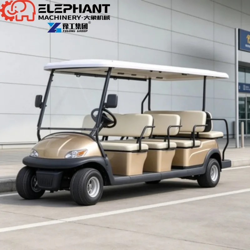 Electric Golf Cart, 2/4/6/8 Seater Export Model 72V Lithium Battery 4WD Off Road Hunting New Energy Sightseeing Vehicle