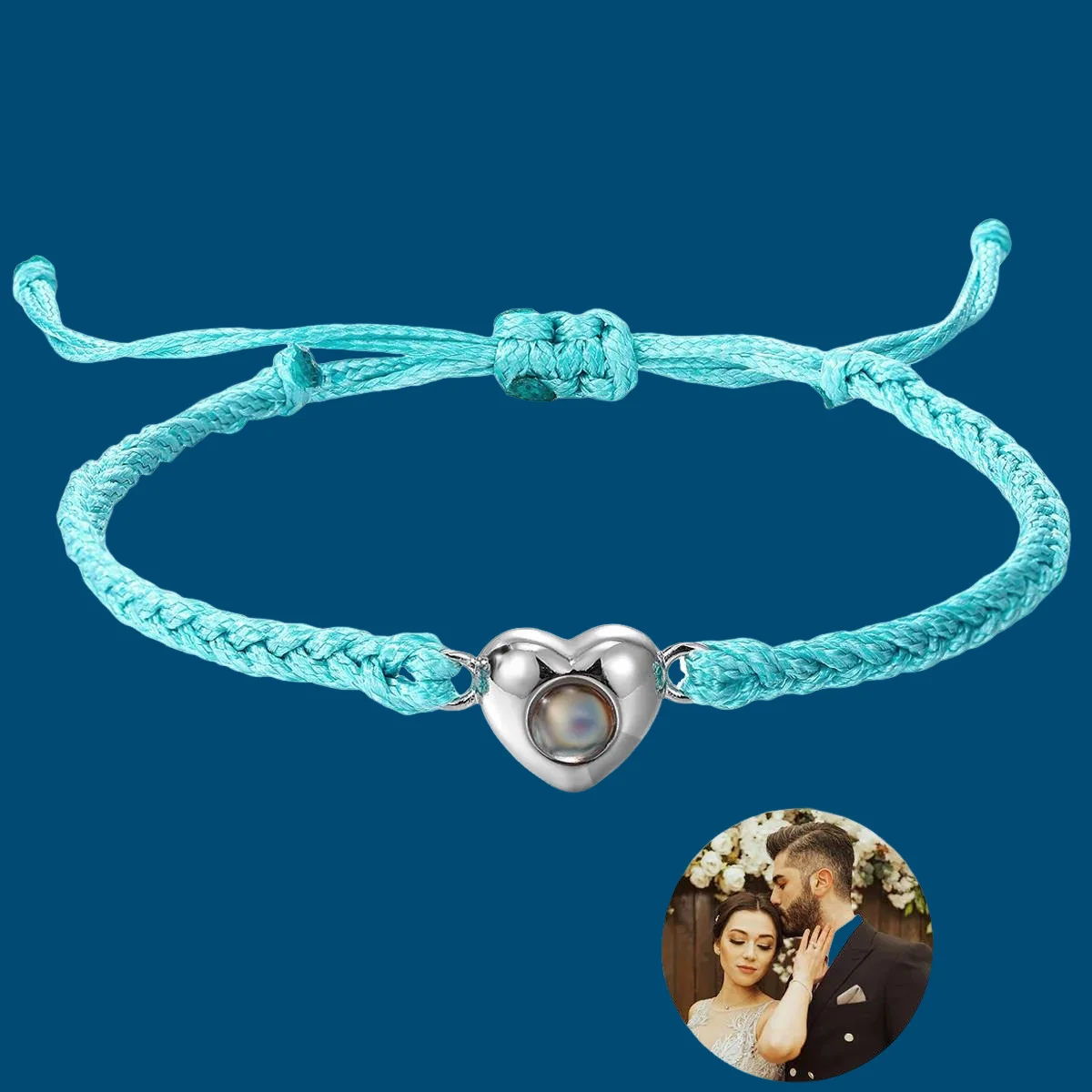 New Custom Love Projection Bracelets Personalized Custom Photo Bracelets Colorful Woven Projection Bracelets Women's Gift - Image 5