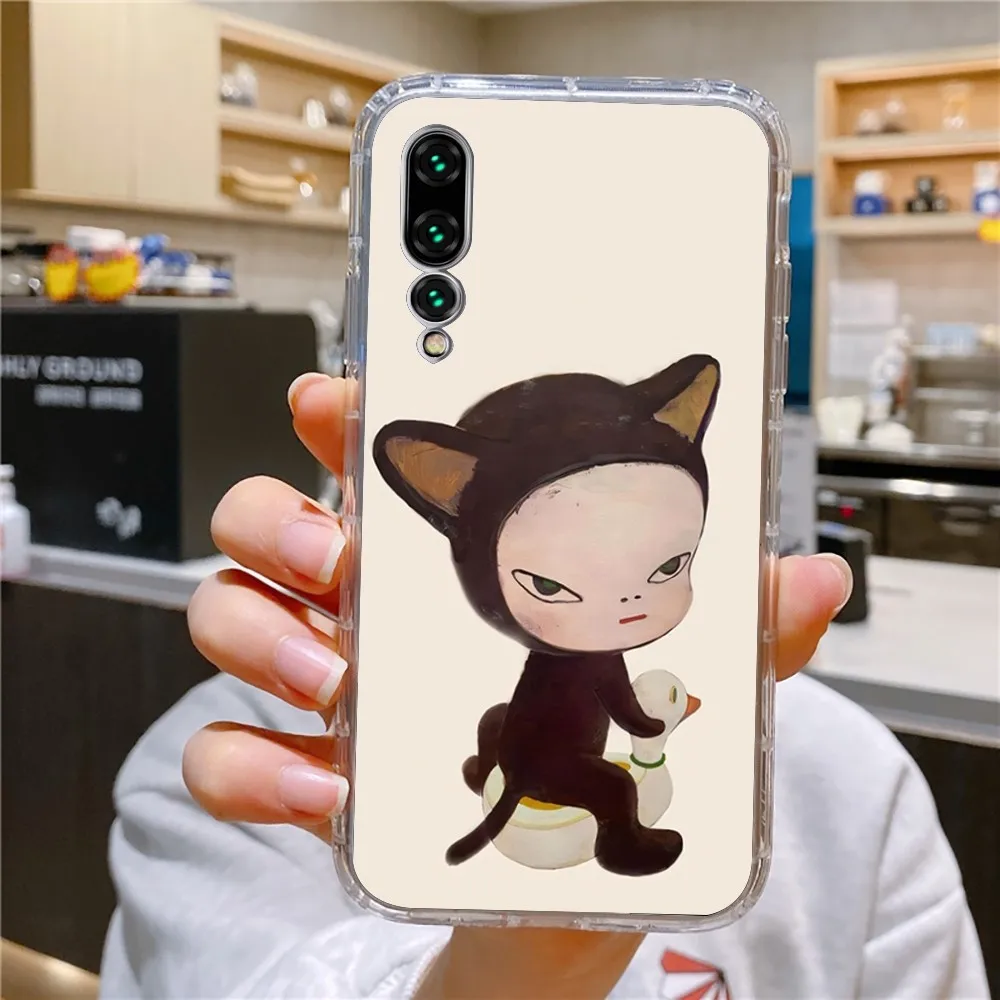 Y-Yoshitomo Nara Phone Case For Xiaomi 11 Redmi Note 11 5G 8T 9A 9 10T Note8Pro Note9 12SUltra Transparent Case