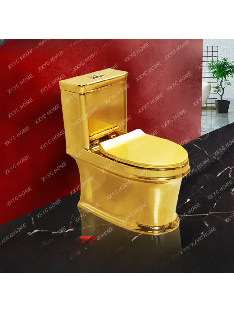 Ceramic Siphon European-Style Toilet Mute Toilet Large Pipe Pumping Toilet