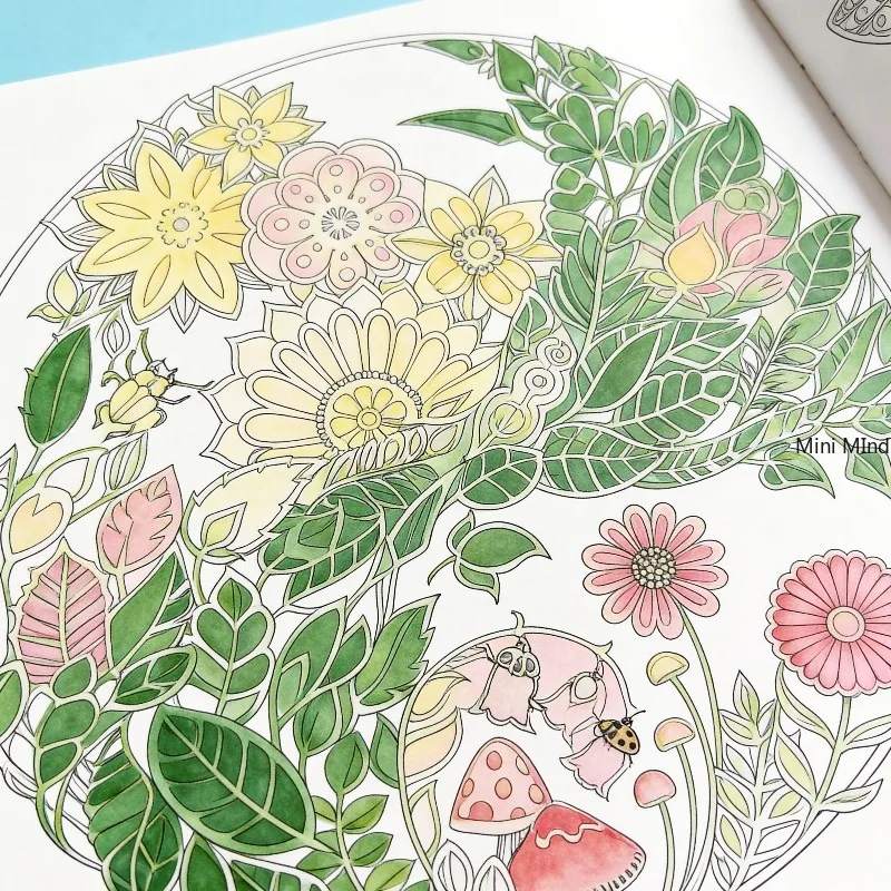 An Adult Decompression Coloring Picture Book, Featuring Dreamy Forest Patterns, Vivid Animal/Plant/Castle Patterns, Art Gifts