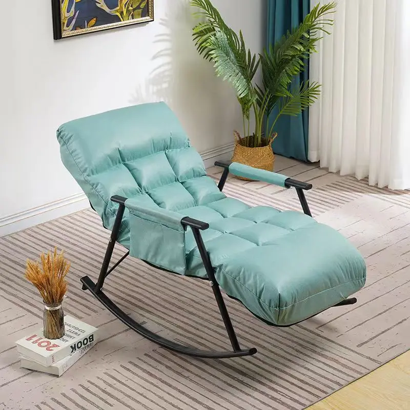 كرسي هزاز مريح لغرفة النوم مع مساند للذراعين، كرسي هزاز لغرفة المعيشة قابل للتنفس، كرسي استرخاء للحديقة في الهواء الطلق #6