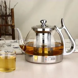 Stainless Steel Induction Cooker Special Glass Boiling Teapot Heat-resistant Heating Tea Infuser Kung Fu Tea Tea Set