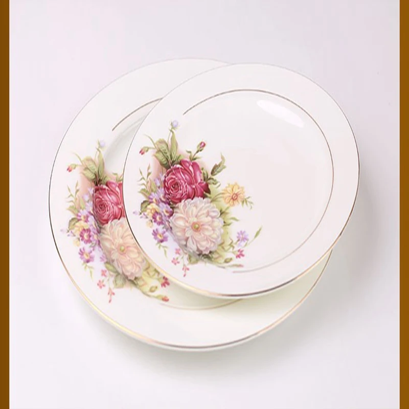 56 pieces bowl bone china dinnerware set quality porcelain chinese style image 6