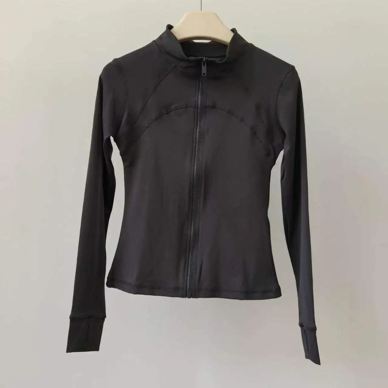 

Slimming Yoga Jacket Stand-up Collar Quick-Drying Breathable Sports Top Fitness Running Coat Women's Training Exercise Wear