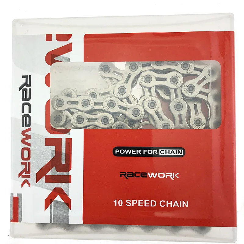 RACEWORK E-Bike Chain 8/9/10/11 Speed 116 Links 12Speed 126 Links Hollow High Strength Anti Rust E-Bike Chains With Magic Buckle