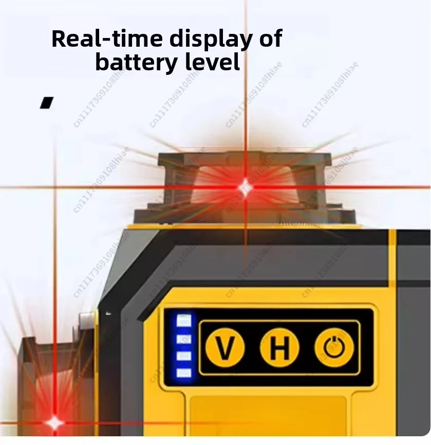 Mini Leveler Red 12-line 8-line Outdoor Super Intense Infrared Laser Leveler Automatic Leveling Thin Line