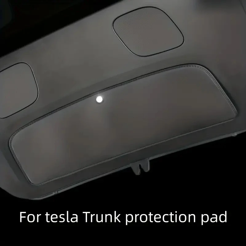 For Tesla Model Y Trunk Tailgate Guard Pad Leather Rear Trunk Door Protective Sticker Anti-dirty Protection Mat Car Accessories