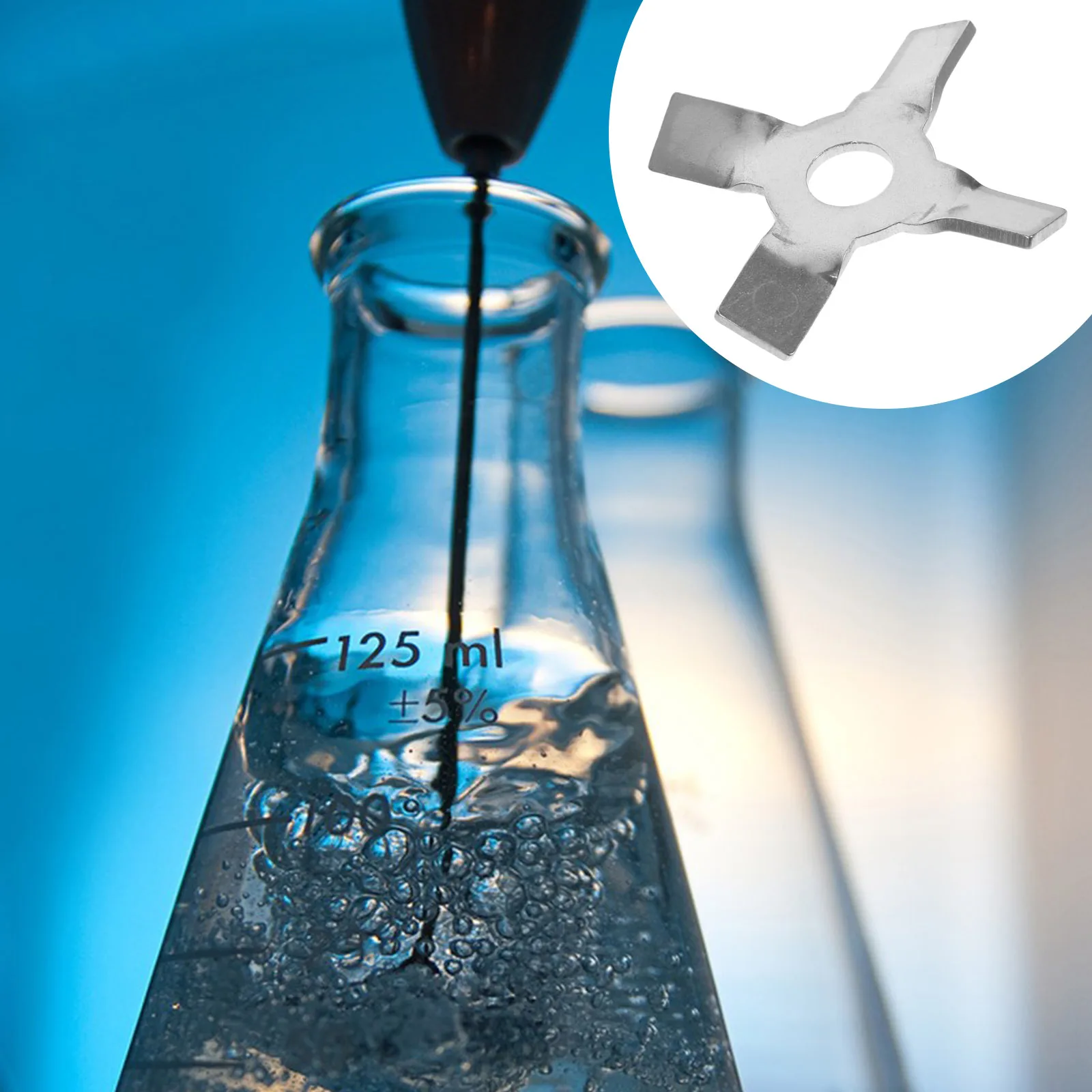 

Stainless Steel Cross Stirring Blade Lab Mixer Tool For Chemistry Experiments Particle Dispersion Mixing Blade For Lab