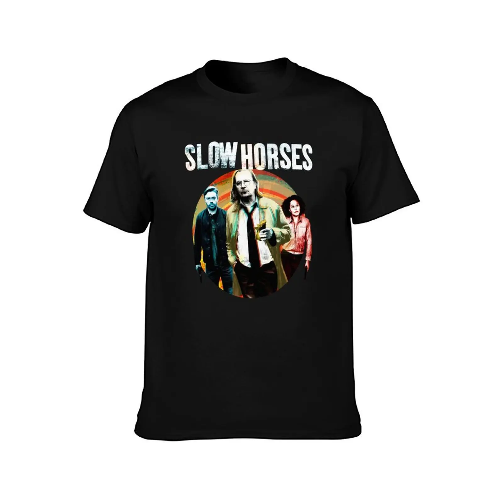 تي شيرت Slow Horses 2 تي شيرت قطني تي شيرت عالي الجودة للرجال تي شيرت قطني مضحك