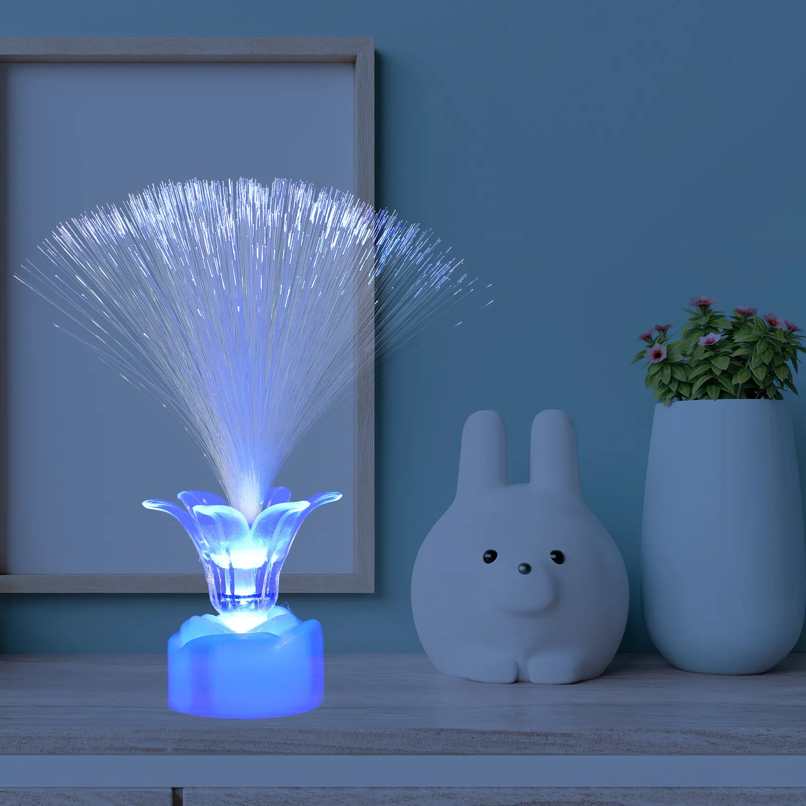 

10Pcs Fiber Optic Lamp Gypsophila LED Light Multi-Color Changing Night Light for Christmas Wedding Party Decor Home Office