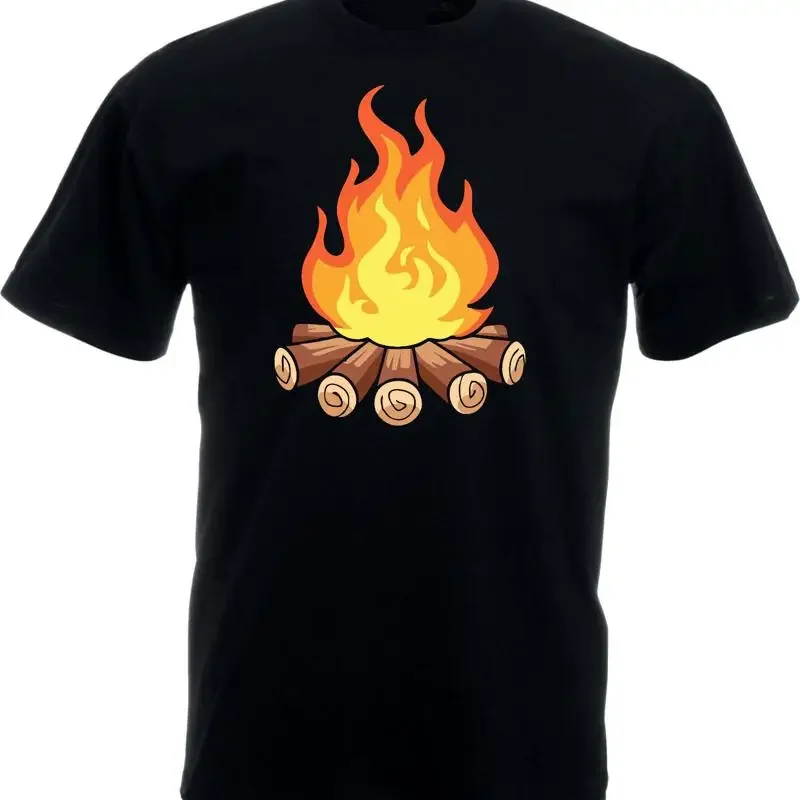 Bonfire Tshirt, Fire Bonfire Flame Shirt, Camping With Friends Tee, Unisex Top