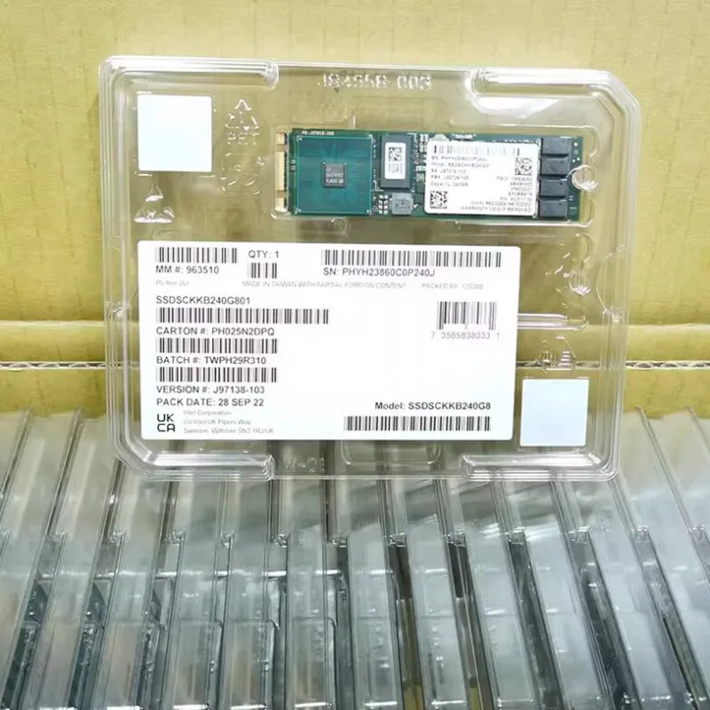 Imagem -02 - Original Intel Sata Ngff Protocol Ssd Intel S4510 240g m2 2280 Ssdsckb240g801