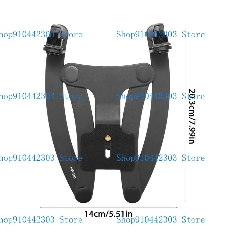 L4MD MFDB Mini Double Head Flash Support Metallhalter für MF12-DK1 Schwarz, um eine stabile Unterstützung der sicherzustellen – Detail 6