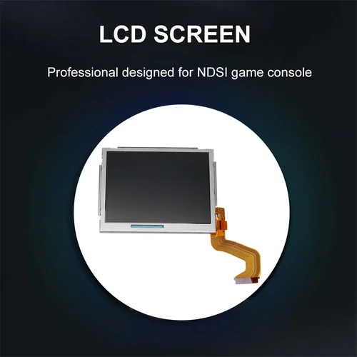 Imagen 2 del producto Pantalla LCD superior ligera para consola de juegos, piezas de repuesto para NDSL, fácil instalación