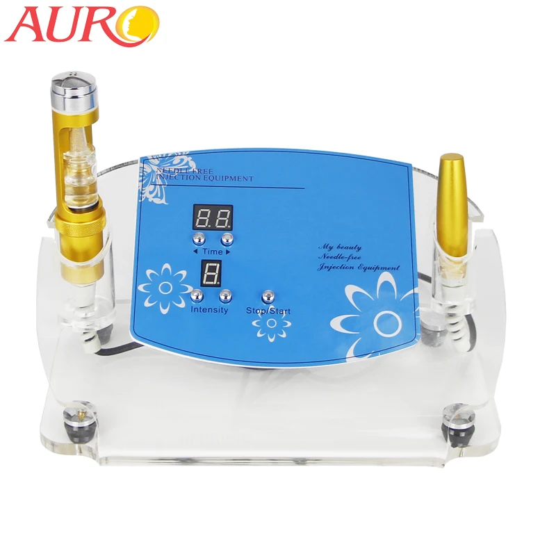 AURO New Electroporation No Needle Mesotherapy Needle Free Penetration Iontophoresis Needless Beauty Machine with CE for Home