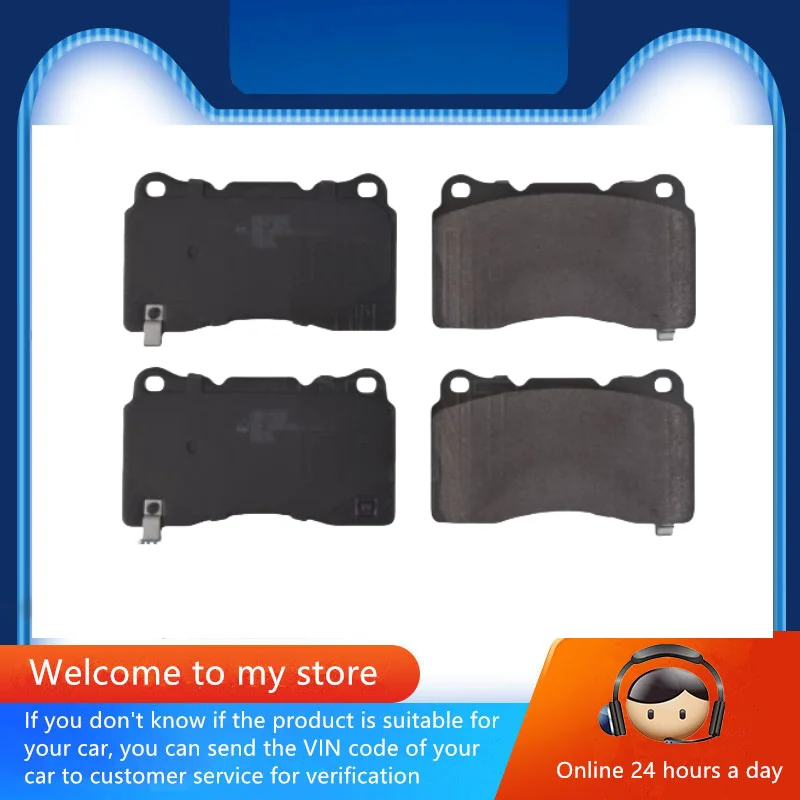 Front Brake Pads-15016 For Ford Mustang Gt Gt500 (S197) Auto Parts 4G7Z2001AA 7R3Z2001A DR3Z2001A DR3Z2001C