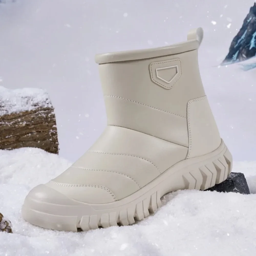 الذكور عدم الانزلاق عالية أعلى أحذية الشتاء في الهواء الطلق الجلود موتوكروس أحذية رجالي دراجة نارية أحذية أنيقة المشي لمسافات طويلة الشتاء أفخم الثلوج بوتاس